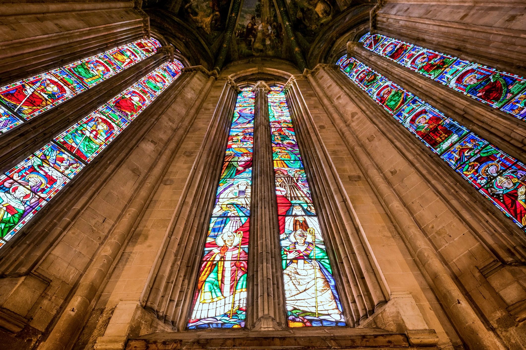 Decorative stained glass window