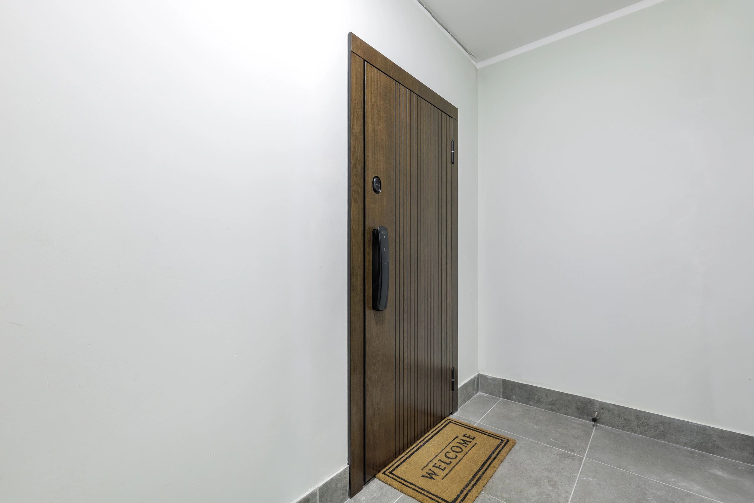 Modern bespoke wooden entrance door